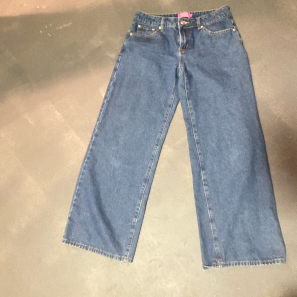 Edikted Blue Flare & Wide Leg Jeans